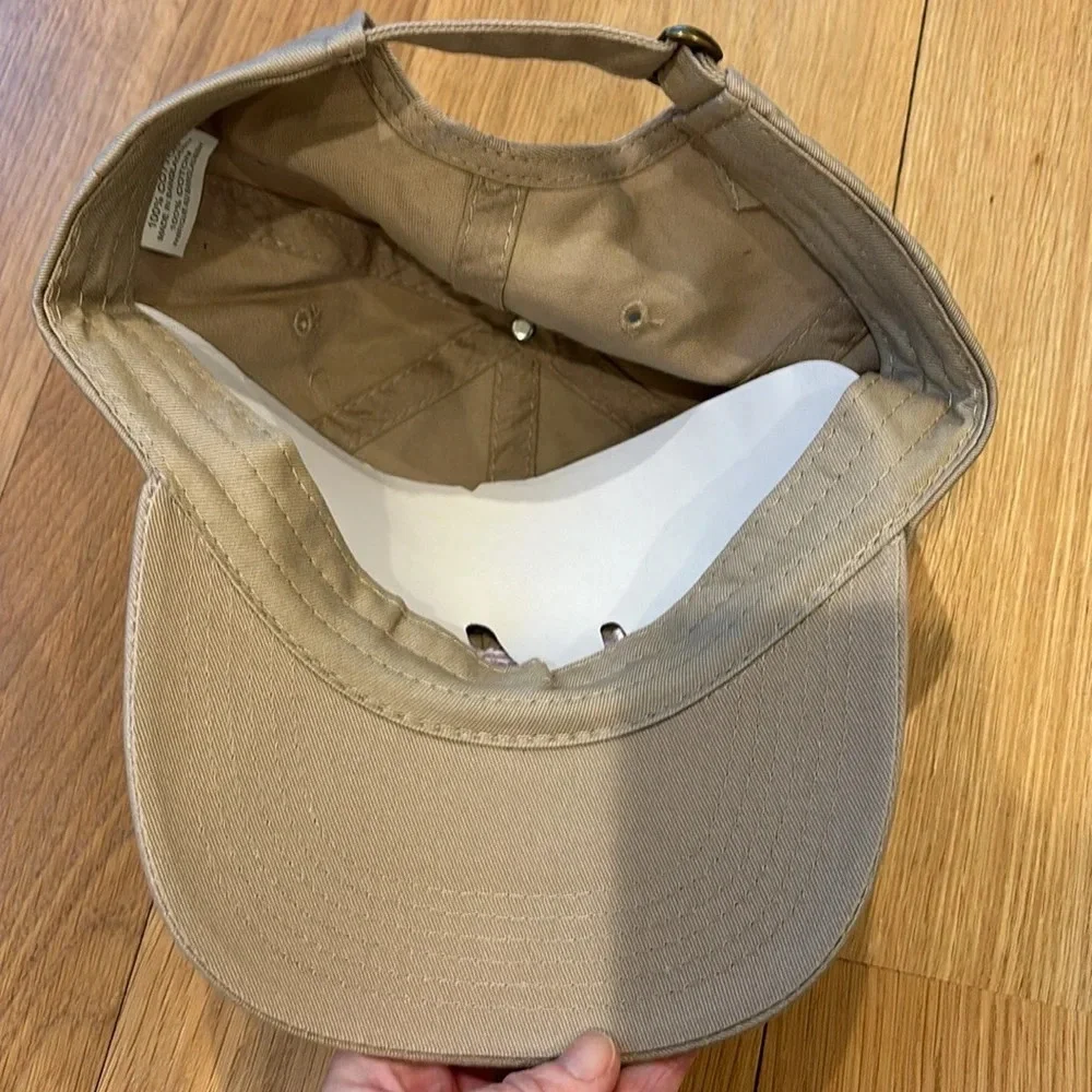 Kosas Baseball Cap Beige Embroidered Hat NWOT Adjustable